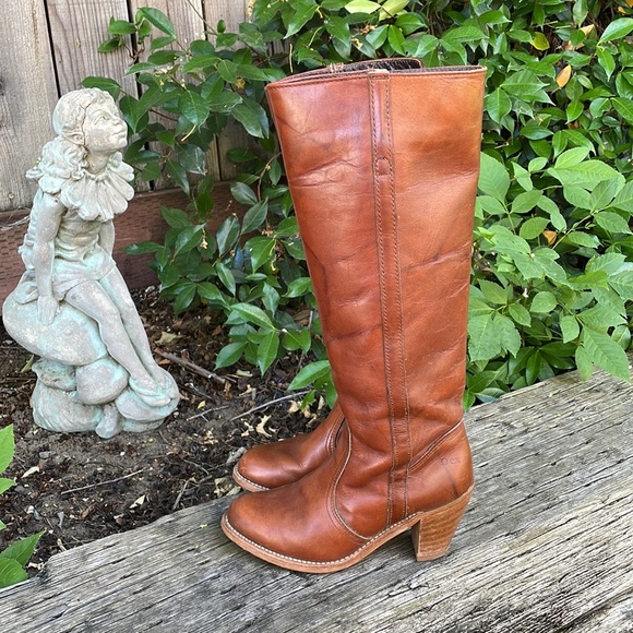 Dexter Shoes Vintage Dexter Tall Boot Makers Leather Heeled Boots